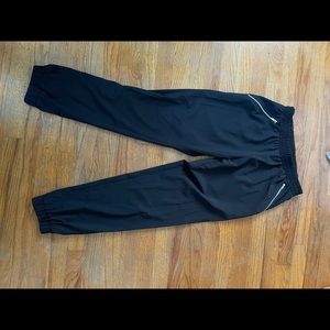 Women’s black comfy jogger pants, size: small